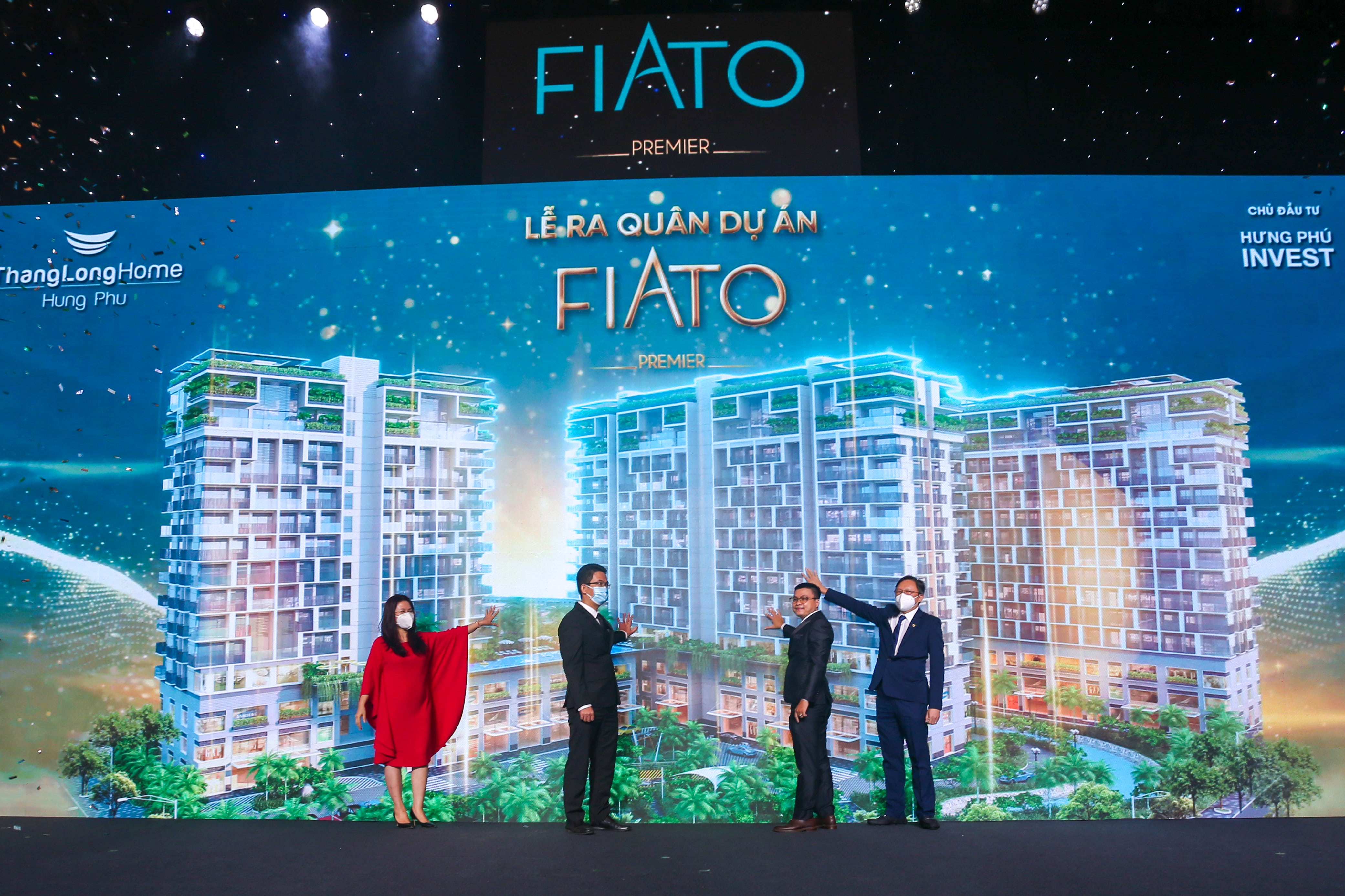 Đại diện Hưng Phú Invest, Thang Long Real Group và 2 đối tác phân phối chính thức TLH, Everland Group chính thức kick-off dự án FIATO Premier